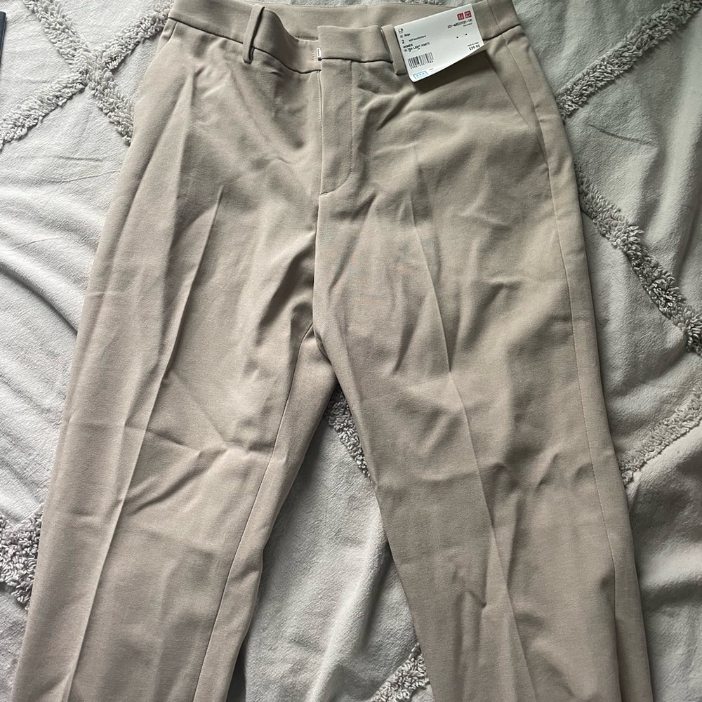 Beige Size 2 Never Worn Uniqlo Work Pants